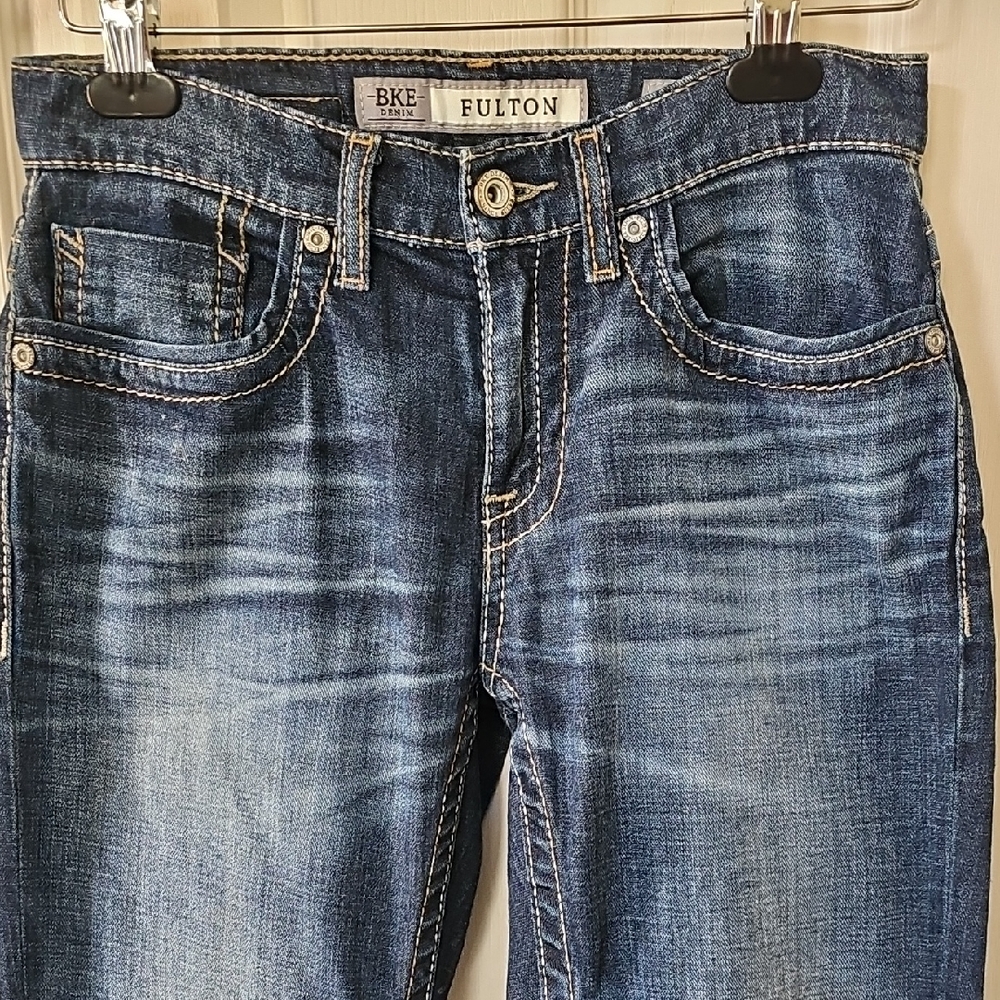 BKE Fulton Medium Blue Straight Leg Jeans
